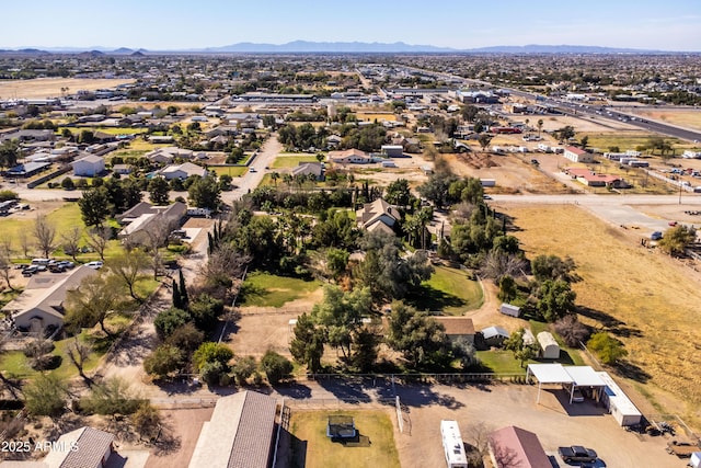 25509 S Lime Dr, Queen Creek, AZ 85142 - drone / aerial view featuring a mountain view