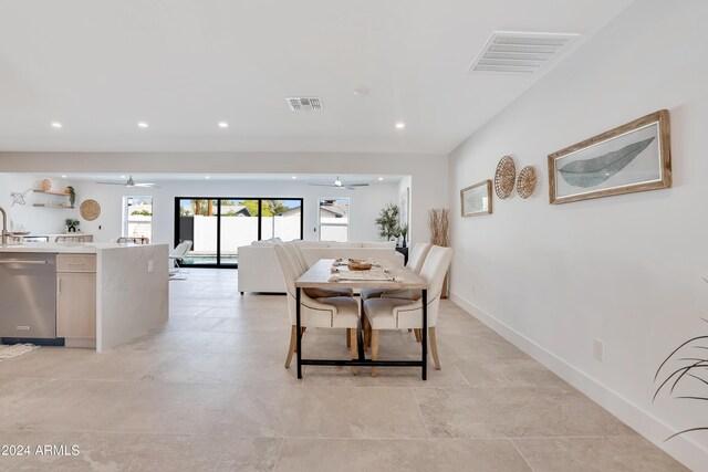 view of dining room