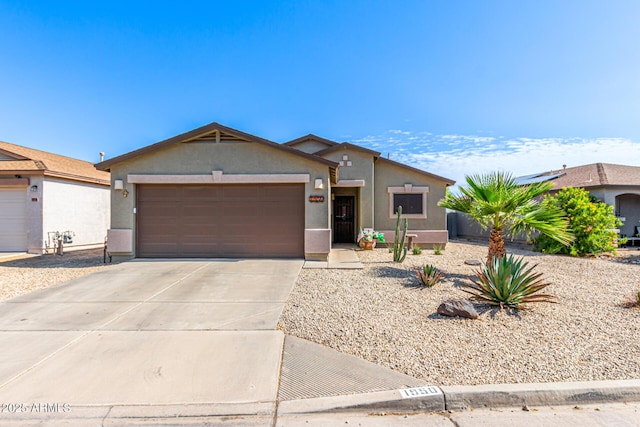 1950 E Dust Devil Dr, San Tan Valley, AZ 85143 - single story home with stucco siding, a garage, and driveway