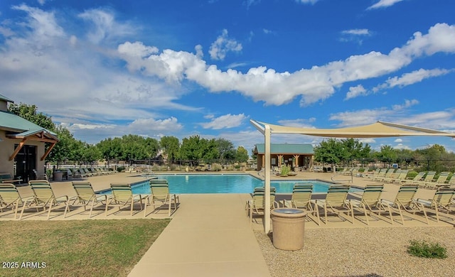 1950 E Dust Devil Dr, San Tan Valley, AZ 85143 - community pool featuring fence and a patio