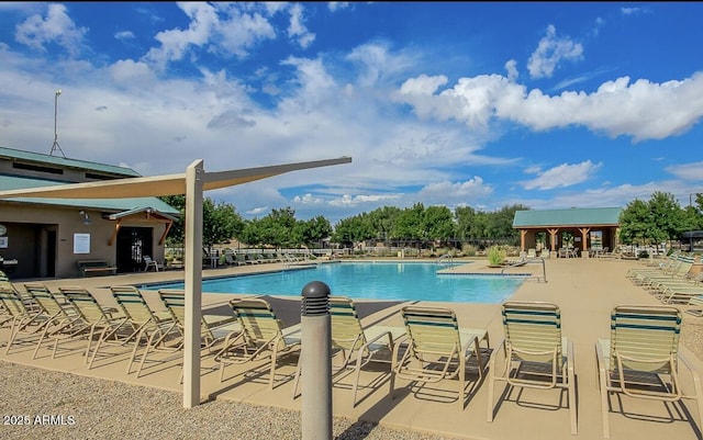 1950 E Dust Devil Dr, San Tan Valley, AZ 85143 - community pool with a patio