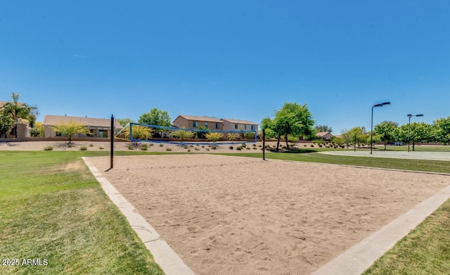 1950 E Dust Devil Dr, San Tan Valley, AZ 85143 - surrounding community with volleyball court and a yard