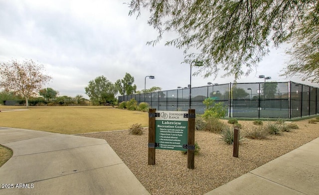 1950 E Dust Devil Dr, San Tan Valley, AZ 85143 - view of home's community featuring a tennis court