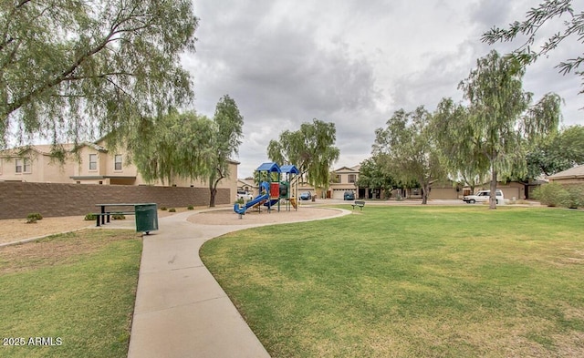 1950 E Dust Devil Dr, San Tan Valley, AZ 85143 - surrounding community featuring a lawn