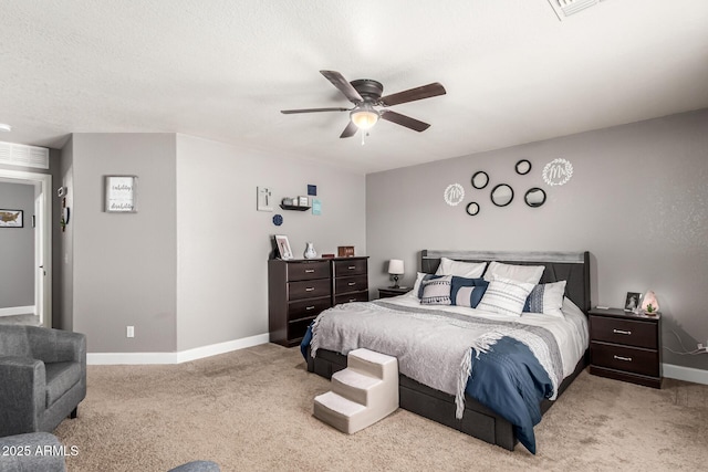 1950 E Dust Devil Dr, San Tan Valley, AZ 85143 - carpeted bedroom with baseboards and a ceiling fan
