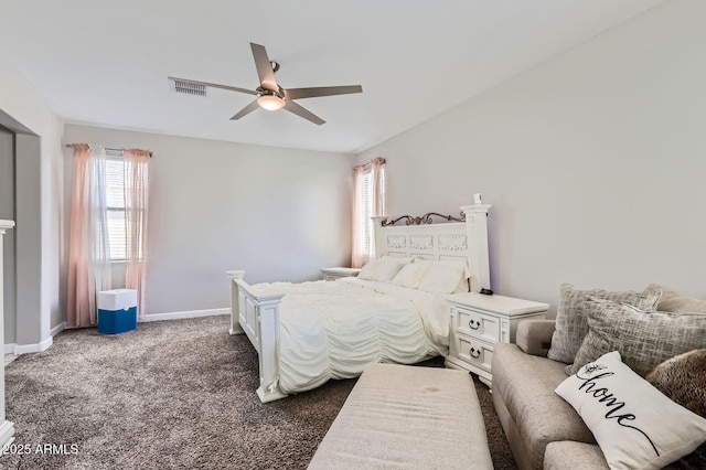 23730 W Hess Ave, Buckeye, AZ 85326 - carpeted bedroom with baseboards and a ceiling fan