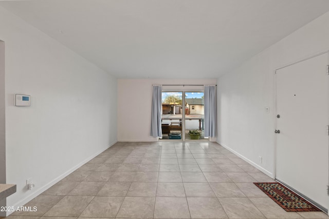 view of tiled spare room