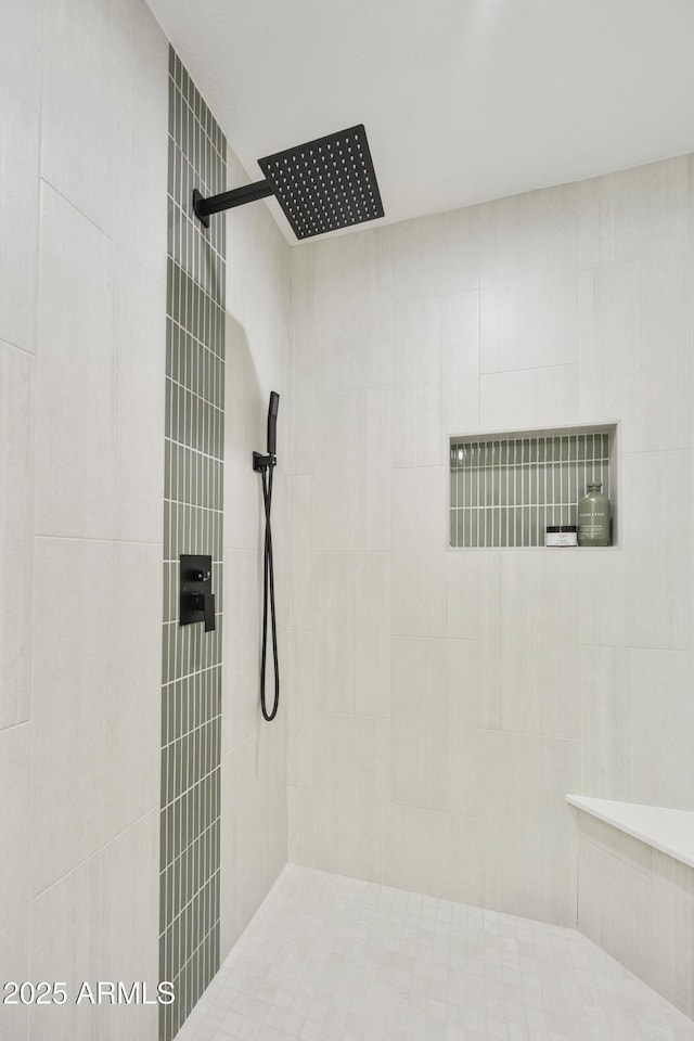 10538 E Gold Dust Cir, Scottsdale, AZ 85258 - bathroom featuring a tile shower
