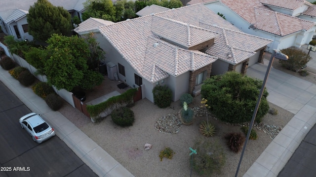 bird's eye view featuring a residential view