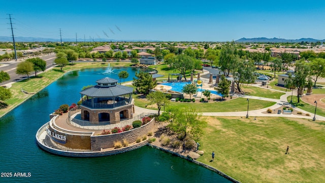 3400 S Whetstone Pl, Chandler, AZ 85286 - aerial view of a water and mountain view