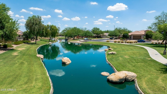 3400 S Whetstone Pl, Chandler, AZ 85286 - surrounding community featuring a yard and a water view