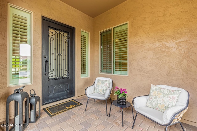 3400 S Whetstone Pl, Chandler, AZ 85286 - doorway to property featuring stucco siding