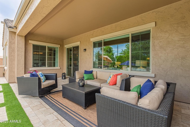 3400 S Whetstone Pl, Chandler, AZ 85286 - view of patio / terrace with an outdoor living space