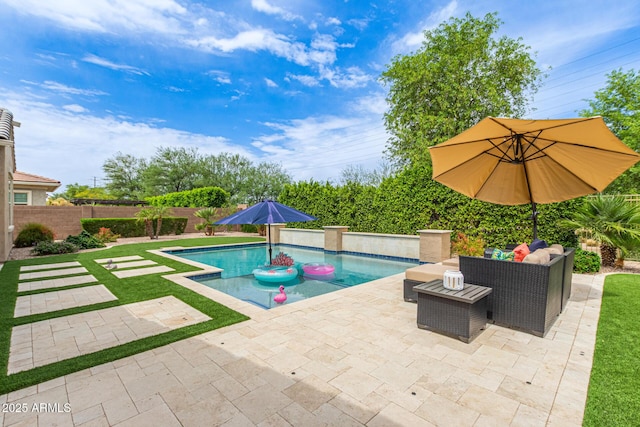 3400 S Whetstone Pl, Chandler, AZ 85286 - view of pool featuring a patio and a fenced backyard