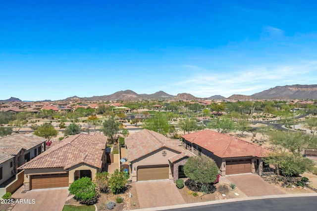 mountain view featuring a residential view