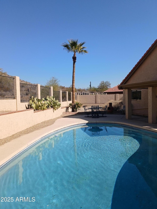 view of pool with a patio area