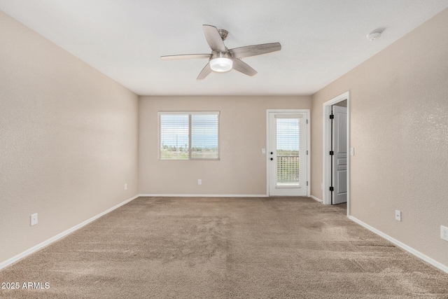 4151 Big Bend St, Sierra Vista, AZ 85650 - carpeted spare room with a ceiling fan, a smoke detector, and baseboards