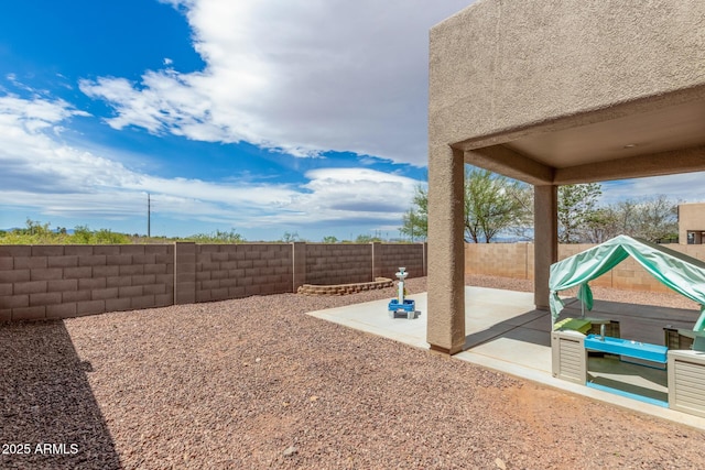 4151 Big Bend St, Sierra Vista, AZ 85650 - fenced backyard featuring a patio