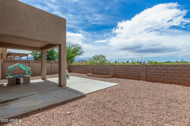 4151 Big Bend St, Sierra Vista, AZ 85650 - fenced backyard featuring a patio