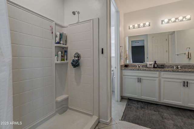 6566 E Via Arroyo Largo, Tucson, AZ 85756 - full bath featuring tile patterned floors and double vanity