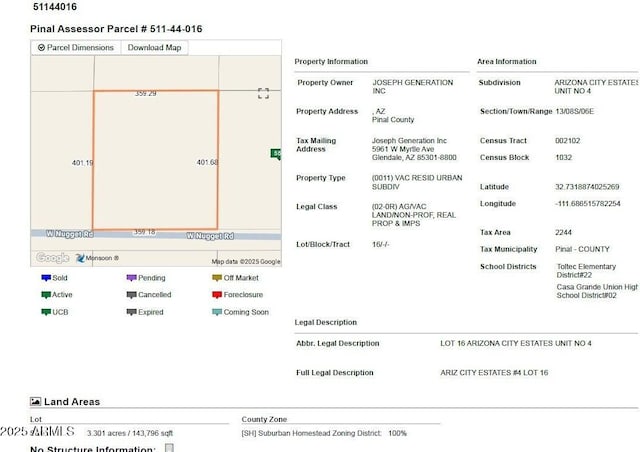 0 W Nugget Rd Unit 16, Arizona City, AZ 85123