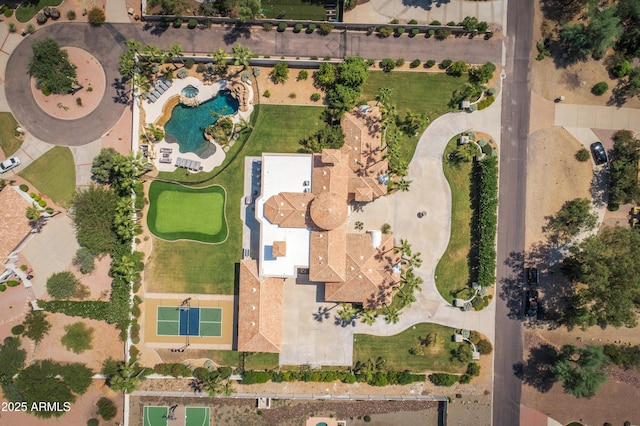 birds eye view of property