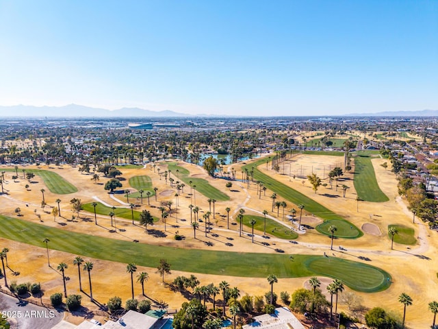 drone / aerial view featuring a water and mountain view