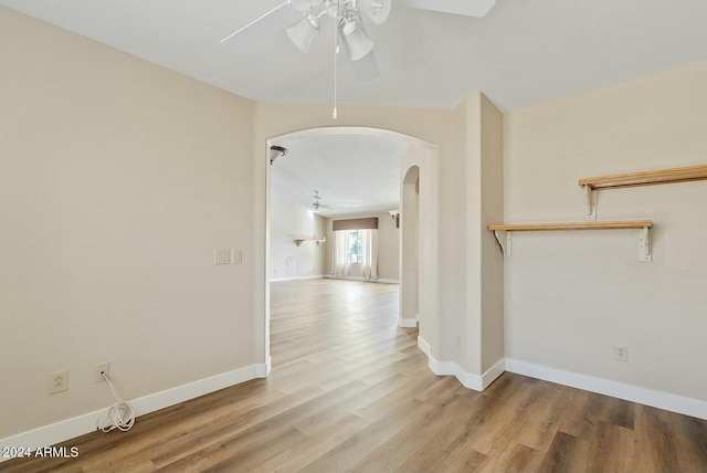 hallway featuring light hardwood / wood-style flooring