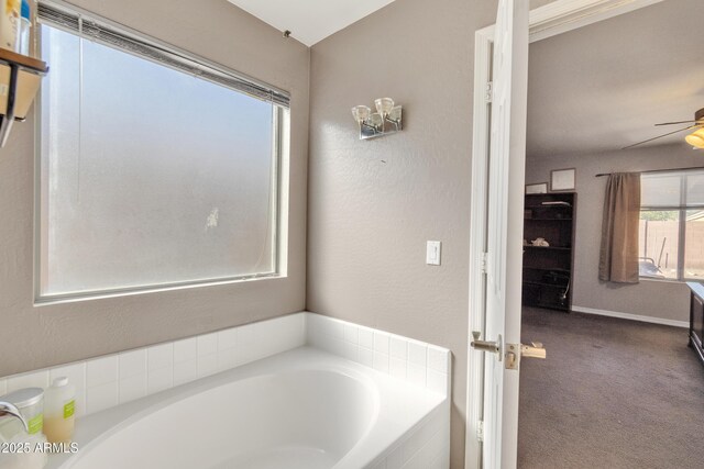 5769 E Good Pasture Ln, Florence, AZ 85132 - full bath with a bath and ceiling fan