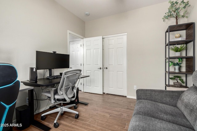 3719 E Sandy Way, Gilbert, AZ 85297 - office with wood finished floors and baseboards