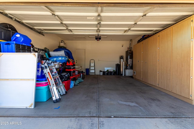 3719 E Sandy Way, Gilbert, AZ 85297 - garage with gas water heater and a garage door opener