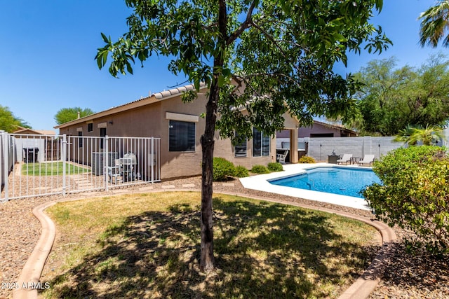3719 E Sandy Way, Gilbert, AZ 85297 - view of swimming pool with a fenced backyard and a patio area