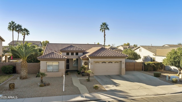 view of front of house featuring a garage