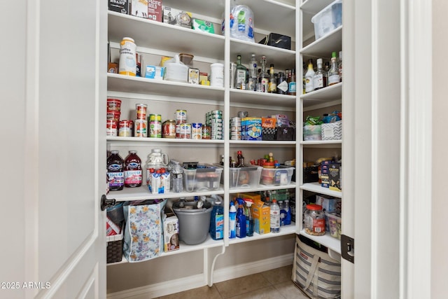 view of pantry