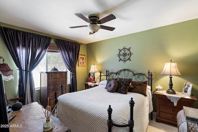 23265 S Via Del Arroyo, Queen Creek, AZ 85142 - bedroom featuring light colored carpet and ceiling fan