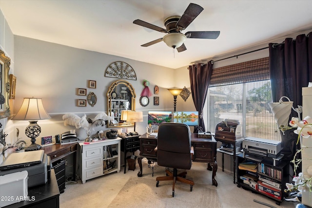 23265 S Via Del Arroyo, Queen Creek, AZ 85142 - office featuring a ceiling fan and light carpet
