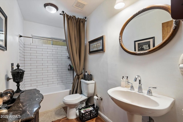 23265 S Via Del Arroyo, Queen Creek, AZ 85142 - bathroom with toilet, a sink, and shower / tub combo
