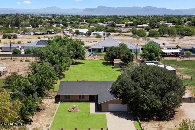 23265 S Via Del Arroyo, Queen Creek, AZ 85142 - aerial view of property and surrounding area featuring a mountainous background