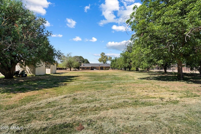 23265 S Via Del Arroyo, Queen Creek, AZ 85142 - view of grassy yard featuring an outdoor structure