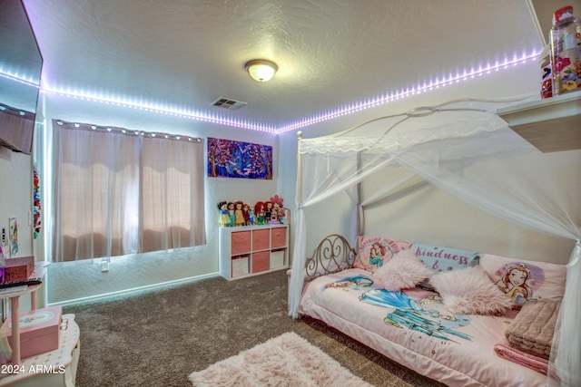 bedroom featuring carpet flooring