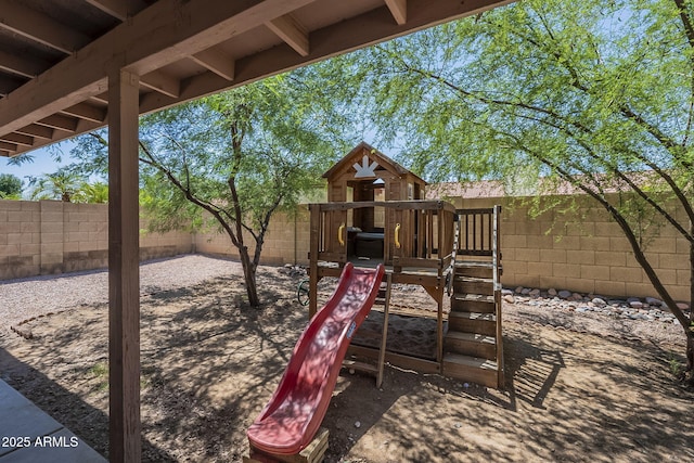 5911 E Evergreen St, Mesa, AZ 85205 - view of playground with a fenced backyard