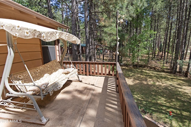 3910 Larson Loop, Forest Lakes, AZ 85931 - view of deck
