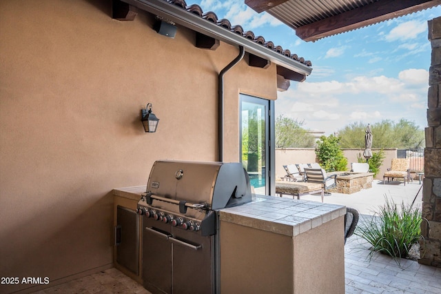 8454 E Leaning Rock Rd, Scottsdale, AZ 85266 - view of patio featuring grilling area and area for grilling
