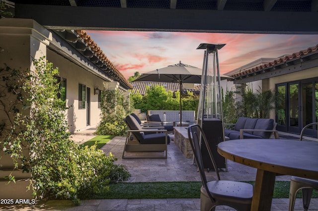 2421 E Montebello Ave, Phoenix, AZ 85016 - view of patio with an outdoor hangout area and french doors
