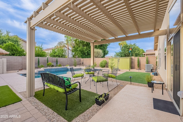 490 W Encinas St, Gilbert, AZ 85233 - view of patio with a pergola