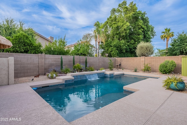 490 W Encinas St, Gilbert, AZ 85233 - view of pool with a fenced backyard and a patio