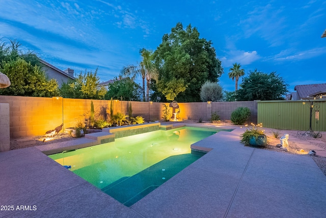 490 W Encinas St, Gilbert, AZ 85233 - view of pool with a fenced backyard and a patio