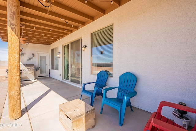 view of patio / terrace with area for grilling