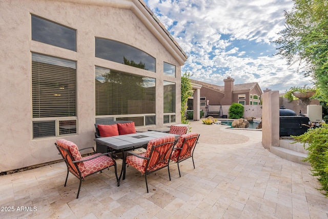 9678 E Voltaire Dr, Scottsdale, AZ 85260 - view of patio featuring outdoor dining space