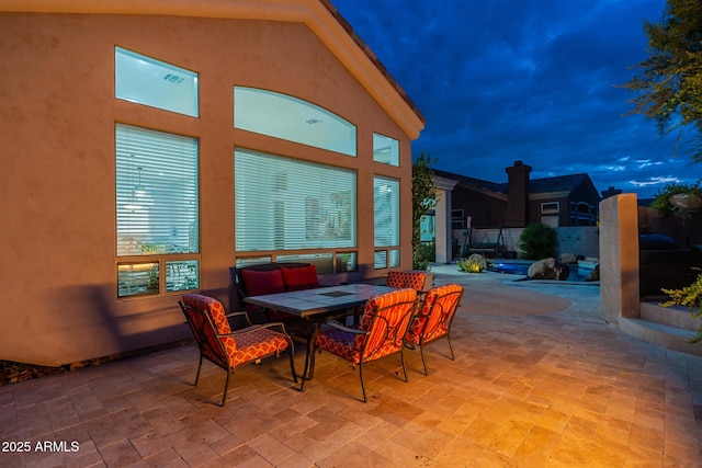 9678 E Voltaire Dr, Scottsdale, AZ 85260 - view of patio / terrace featuring outdoor dining space